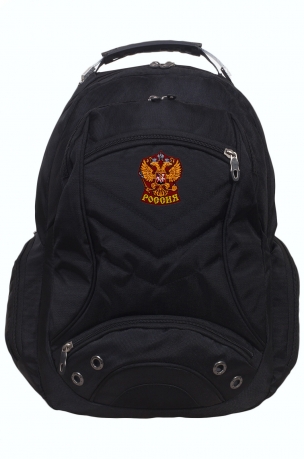 Рюкзак для города и спорта с шевроном Герб России (29 л) 