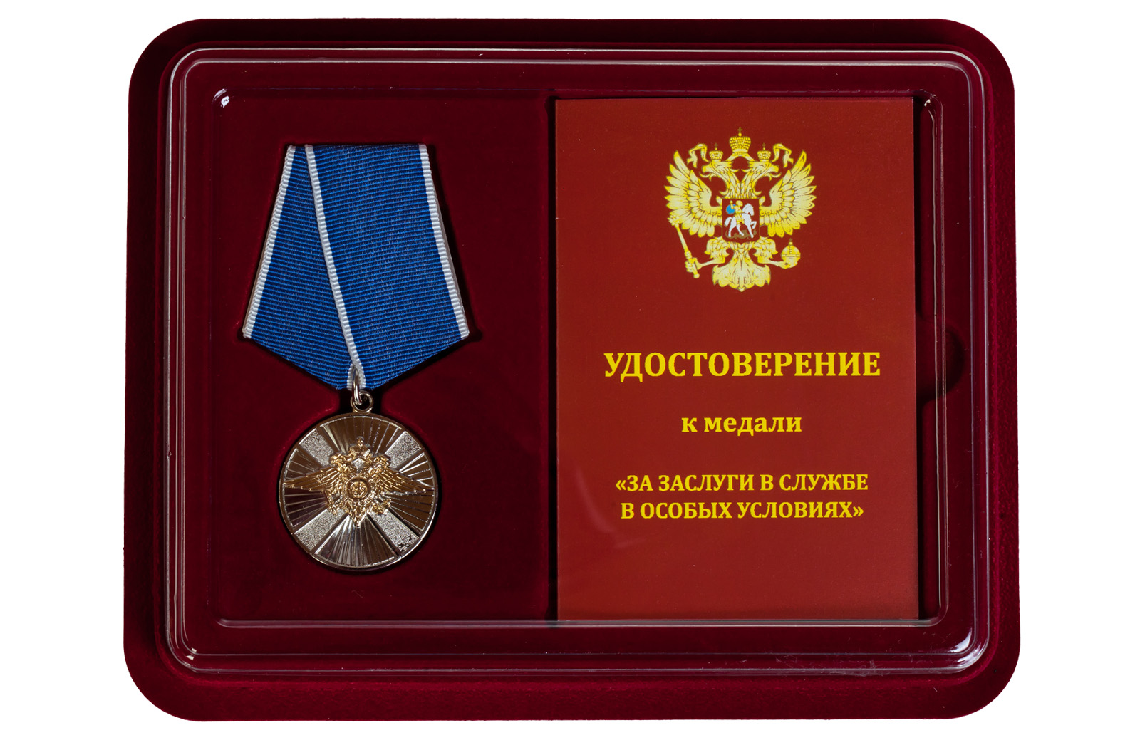 Медаль МВД РФ "За заслуги в службе в особых условиях" 