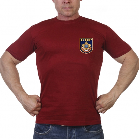 Краповая футболка "Служба внешней разведки" 