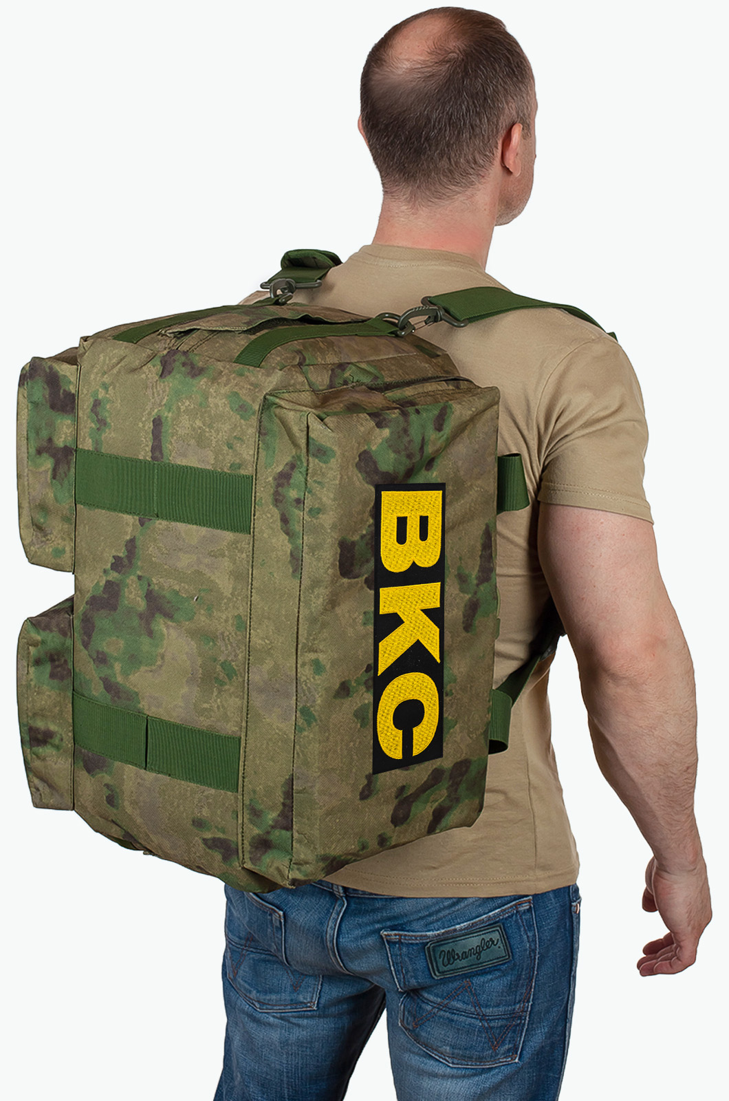 Военная походная сумка с нашивкой ВКС 