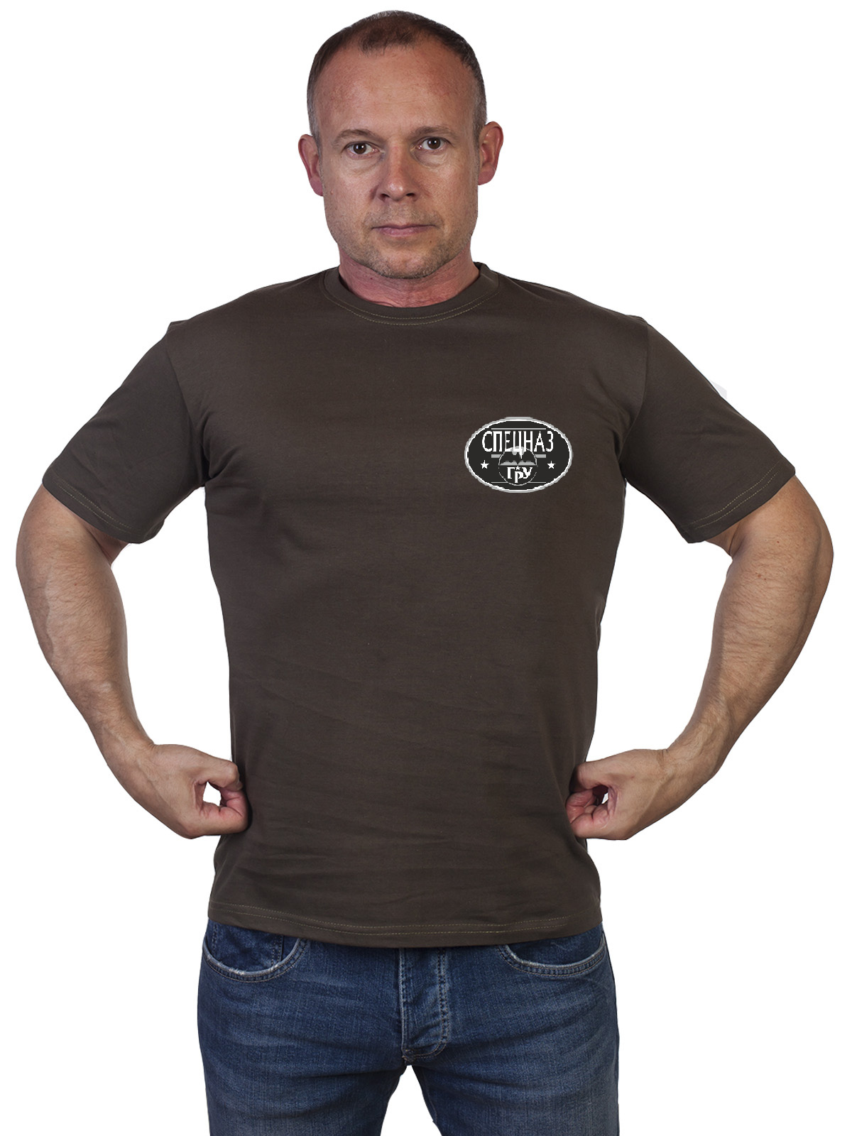 Оливковая футболка Спецназовца 