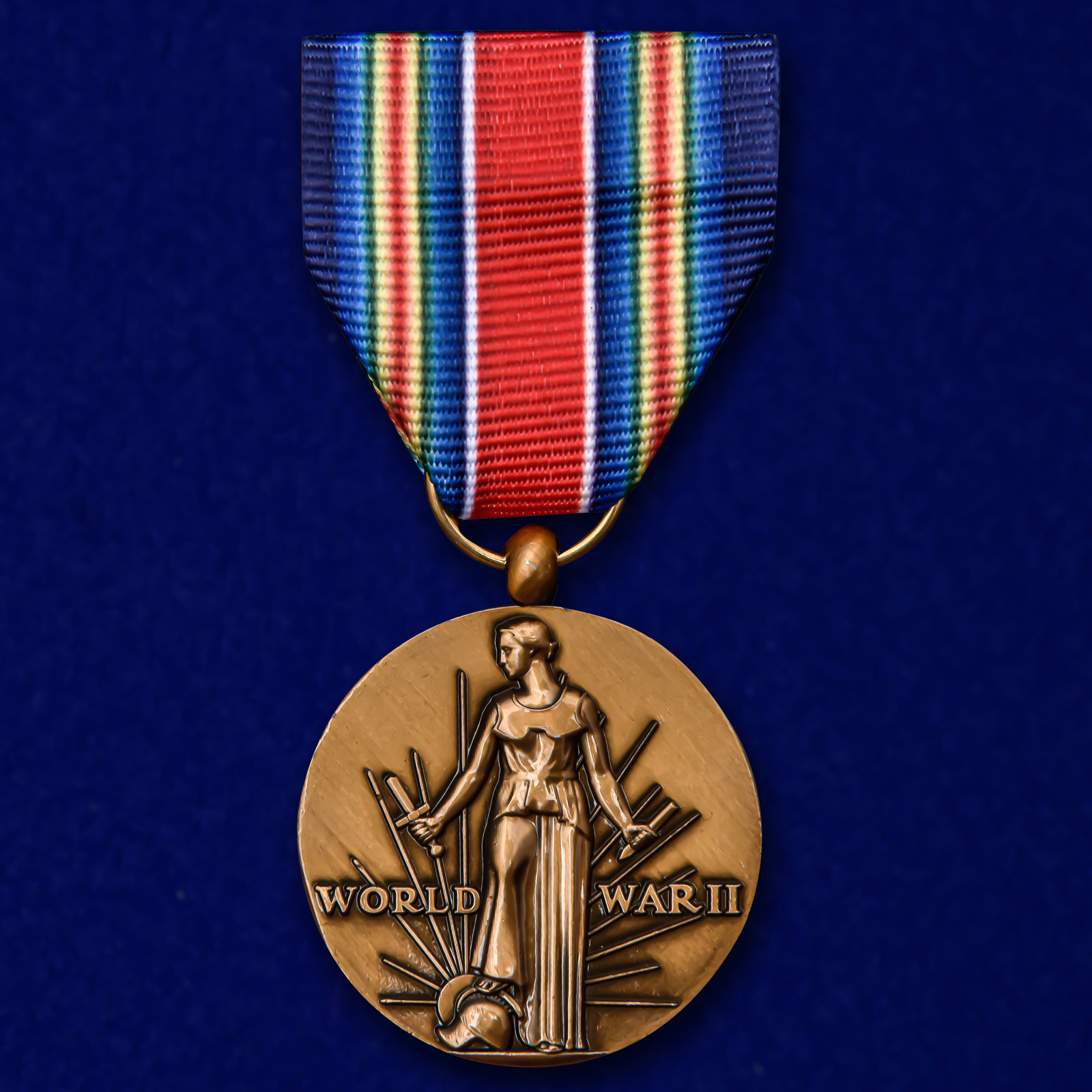 Американская латунная медаль "За победу во II Мировой войне" 