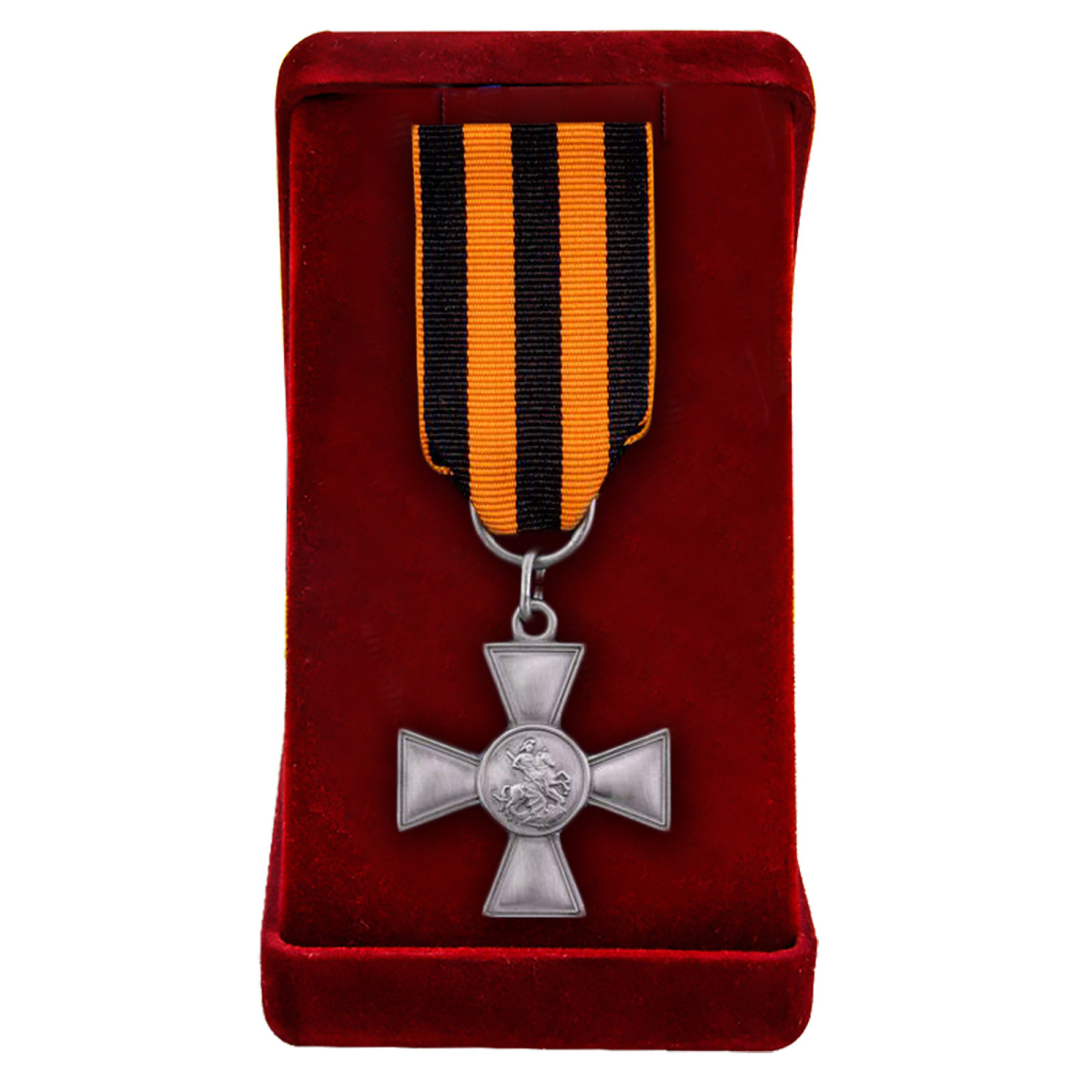 Знак Отличия ордена Св. Георгия в бархатистом футляре