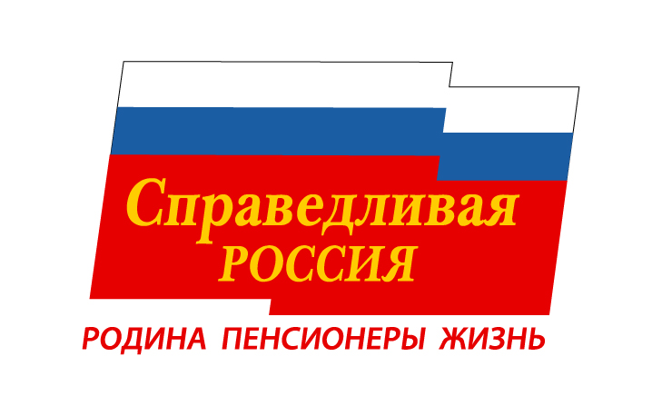 Флаг партии Справедливая Россия
