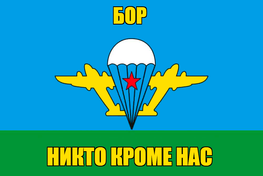 Флаг ВДВ Бор