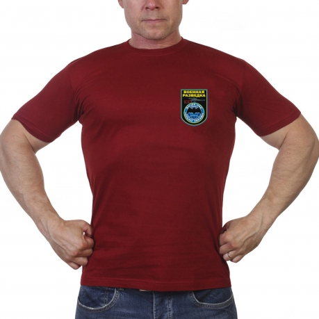 Краповая футболка военной разведки с девизом 