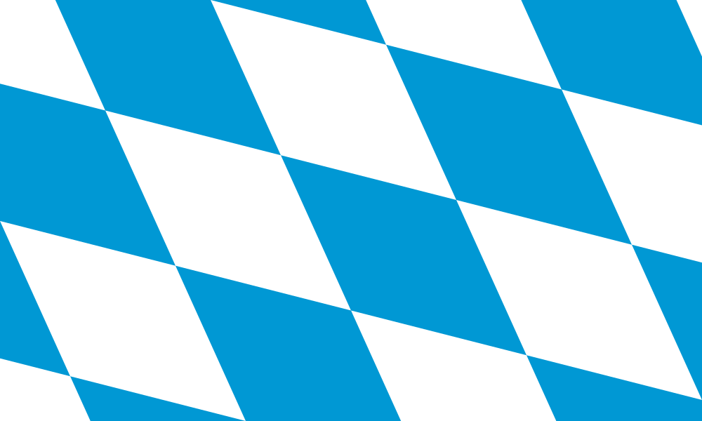 Ромбовидный флаг государства Бавария
