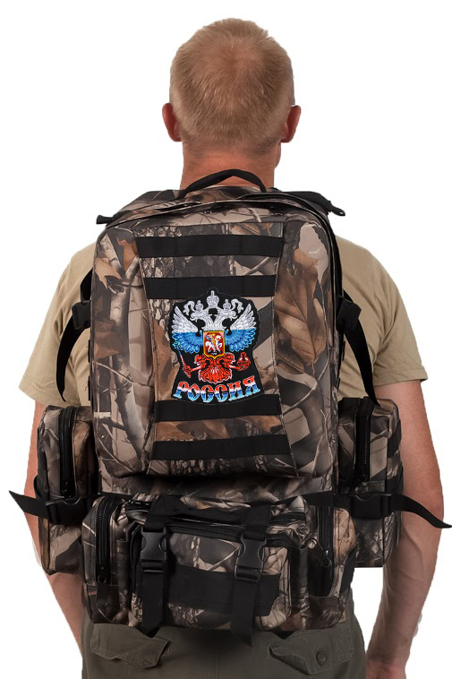 Тактический рюкзак US Assault  камуфляж Realtree с эмблемой "Россия"  