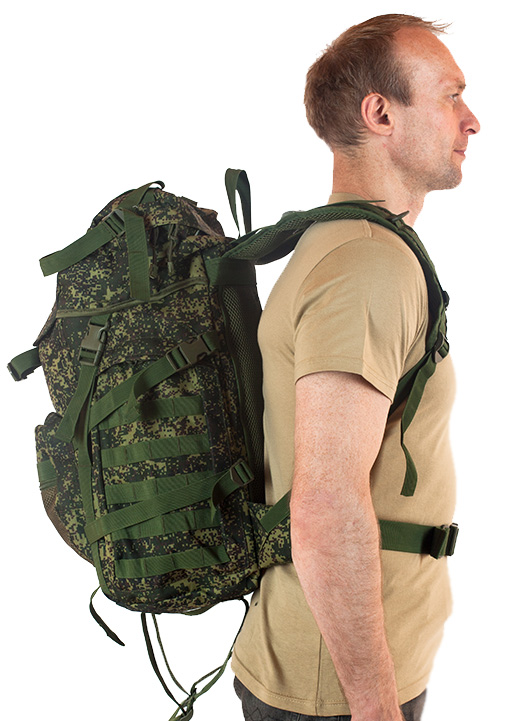 Камуфляжный армейский ранец с эмблемой МВД 