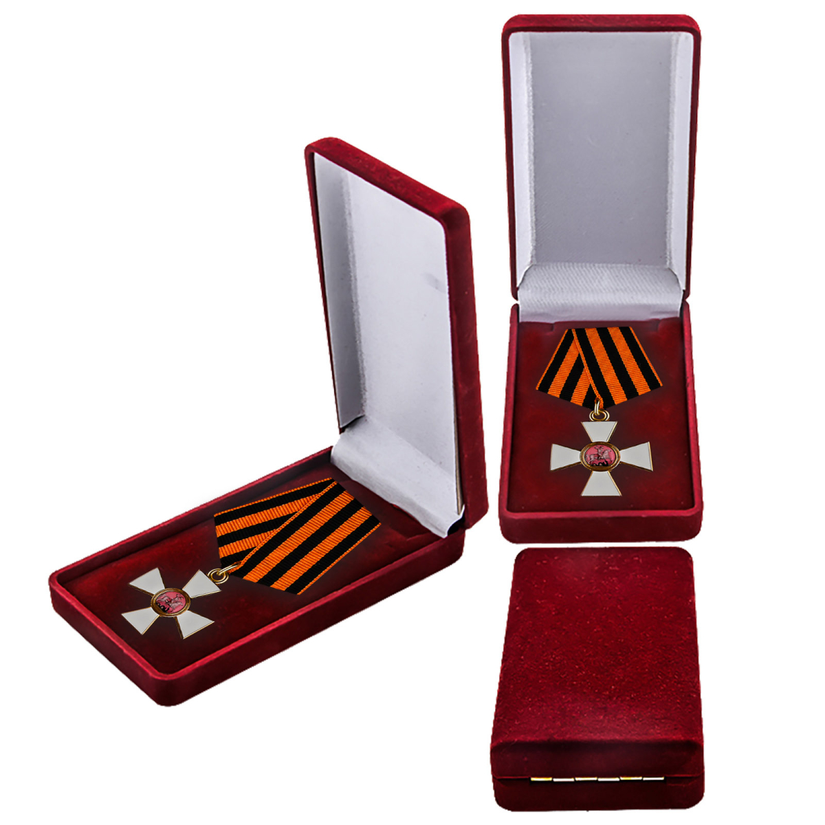 Орден Святого Георгия 4 степени (Знак) в бархатистом футляре