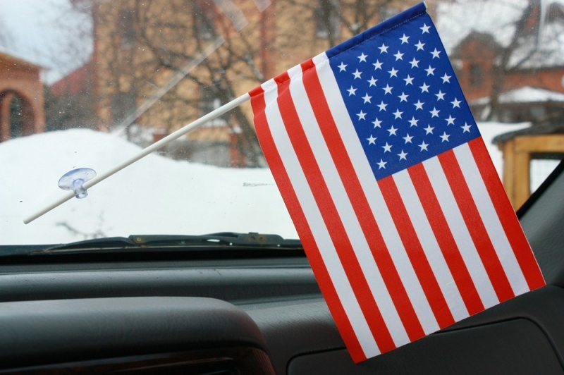 Флаг США двусторонний 
