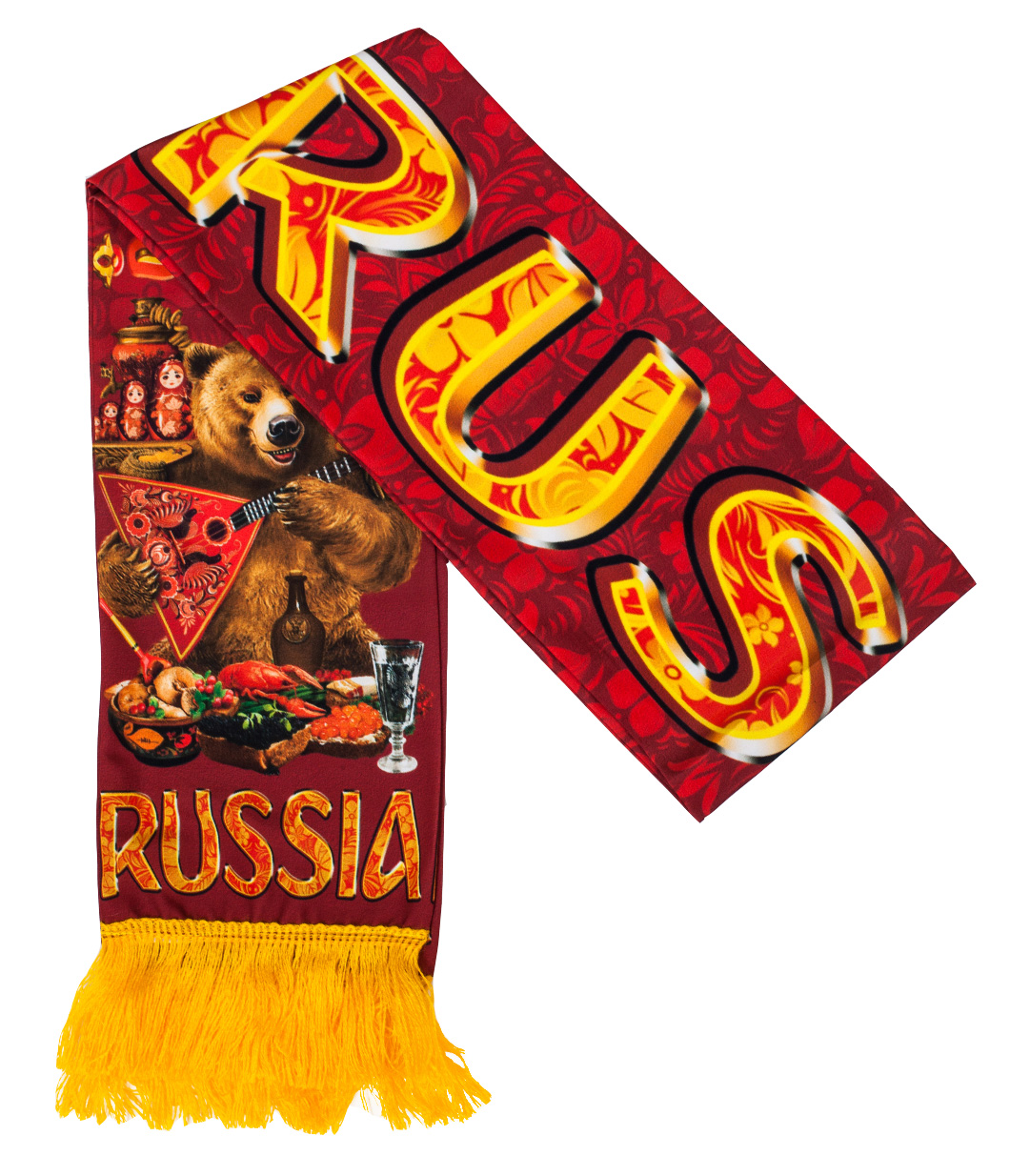 Шелковый шарф "Russia" 