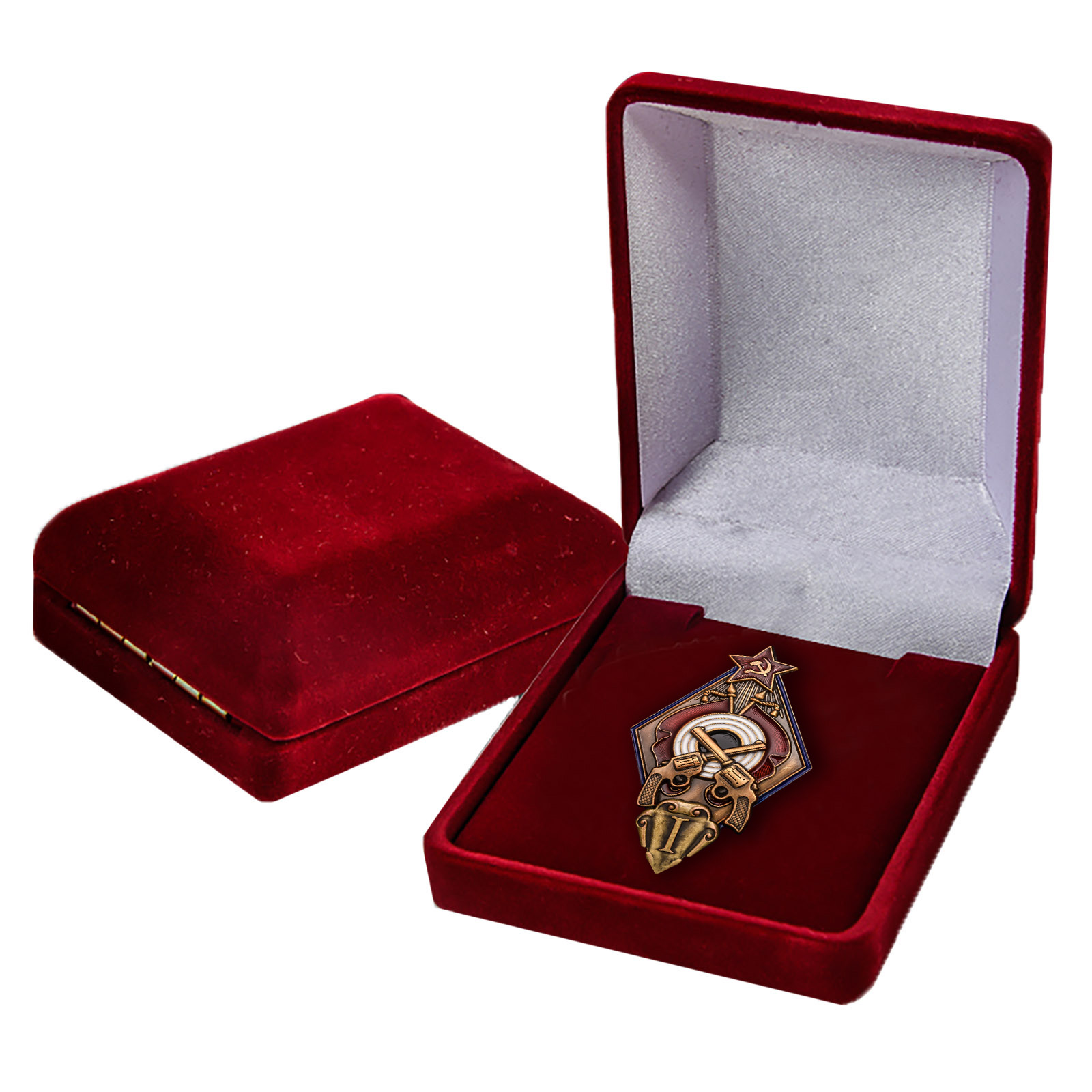 Наградной знак "За стрельбу из револьвера на обязательных стрелковых соревнованиях РККА" 1 степени  Копия