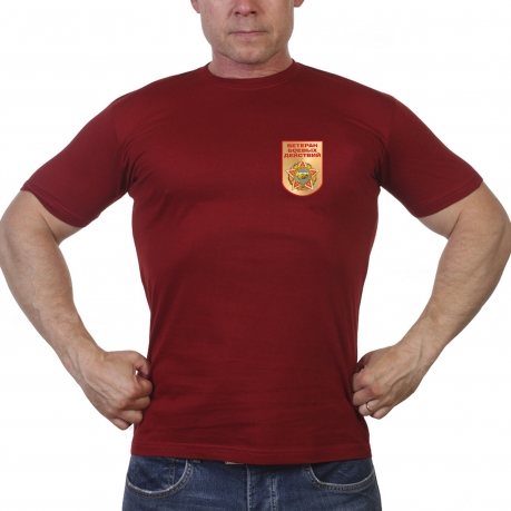 Краповая футболка с термотрансфером "Ветеран боевых действий" 