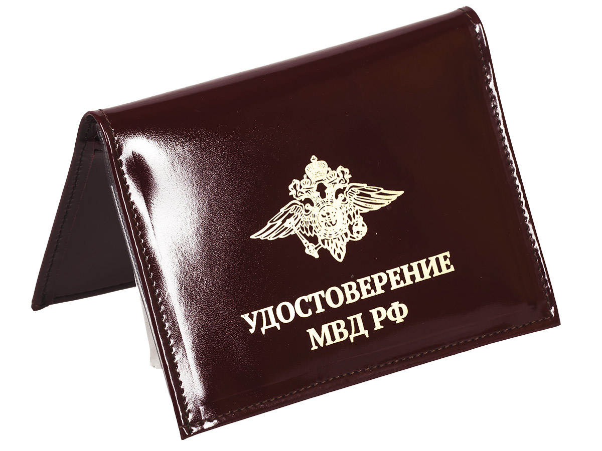 Портмоне-обложка для удостоверения с жетоном «МВД»  