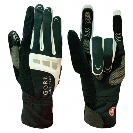 Байкерские контрастные перчатки от крутого бренда Gore Bike Wear 