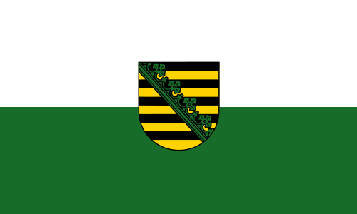 Флаг земли Саксония