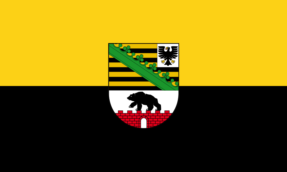 Флаг земли Саксония-Анхальт