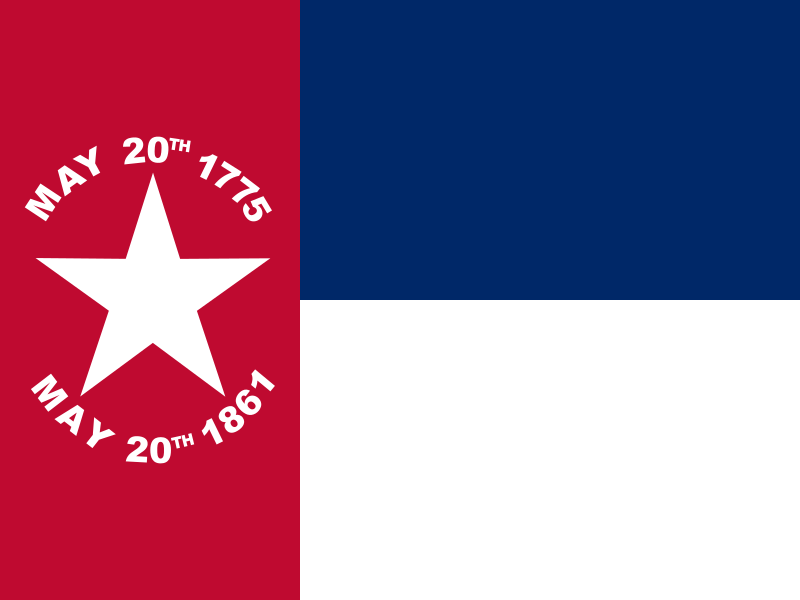 Флаг штата Северная Каролина (1861—1885)