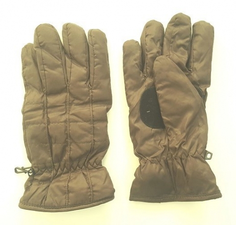 Теплые коричневые перчатки 
