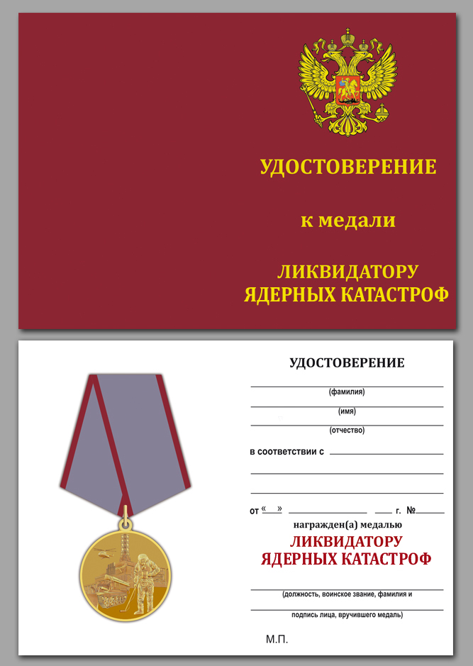 Медаль "Ликвидатору ядерных катастроф" 