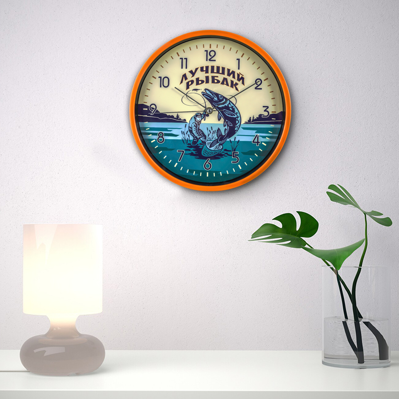Подарочные настенные часы «Лучшему рыбаку» 