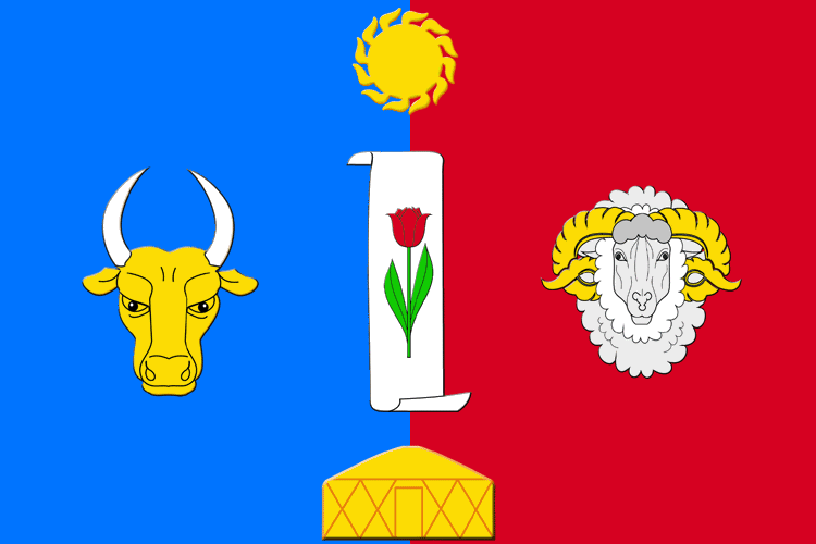 Флаг Черноземельский район Республики Калмыкия