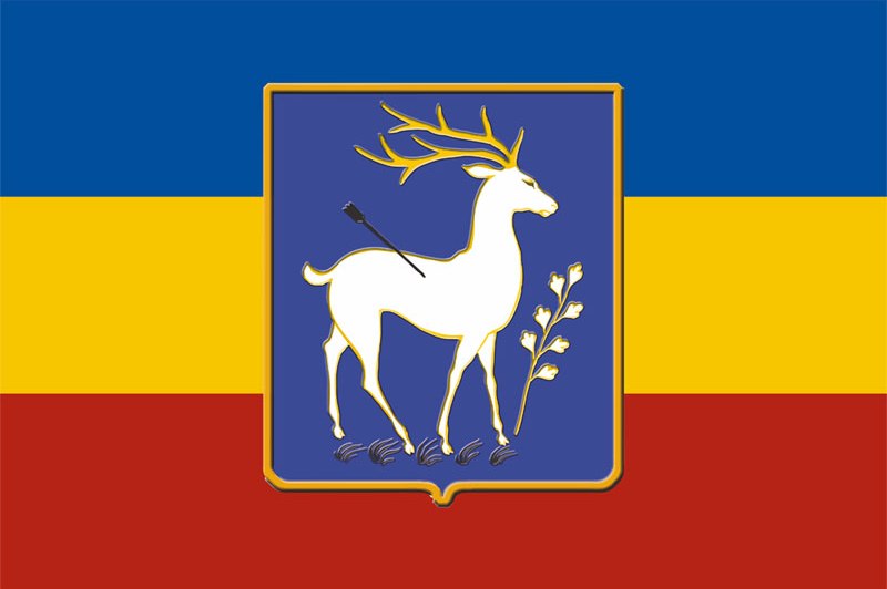 Флаг Донских казаков с гербом