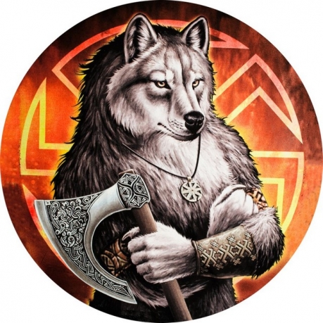 Наклейка «Коловорот волк» 