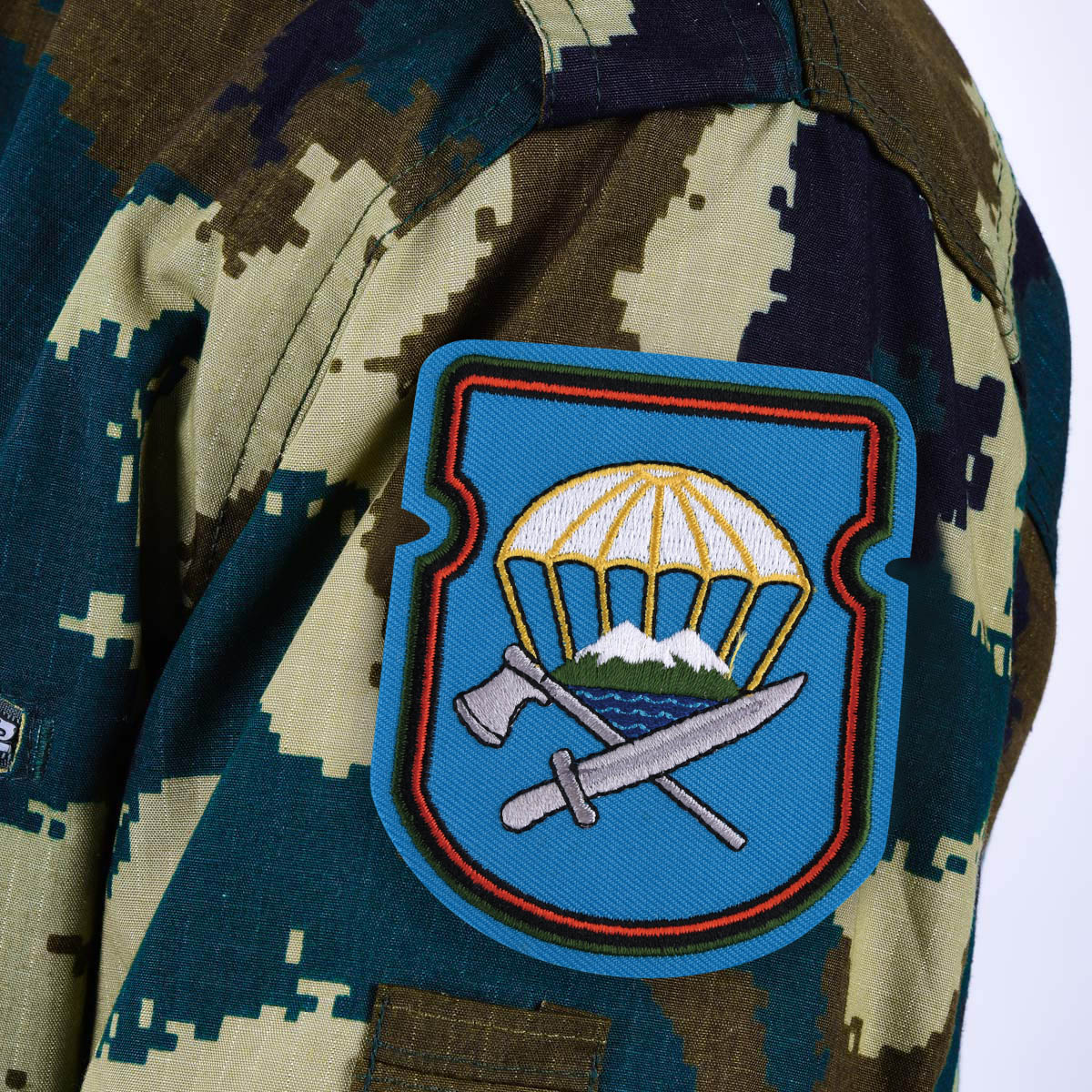 Нарукавный знак ВДВ "629-й отдельный инженерно-сапёрный батальон 7-ой ДШД" 