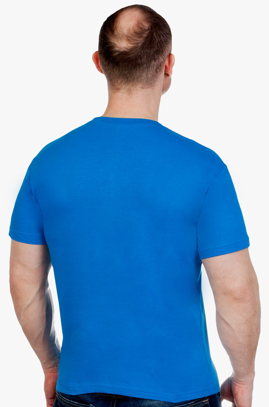 Синяя мужская футболка РОССИЯ 
