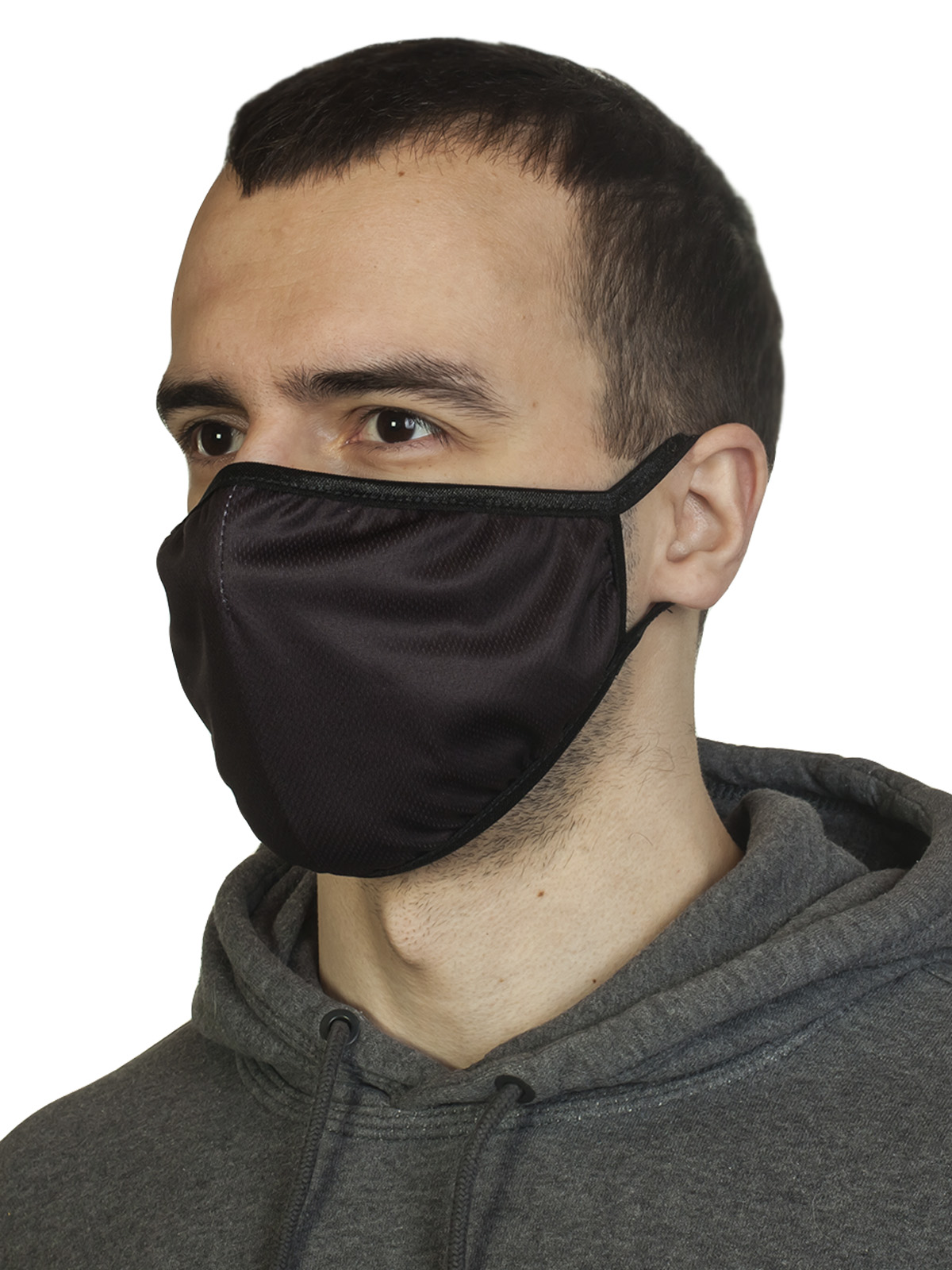 Многоразовая защитная черная маска 