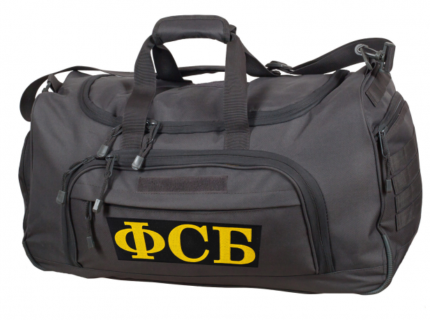 Темно-серая дорожная сумка ФСБ армейского образца 08032B 