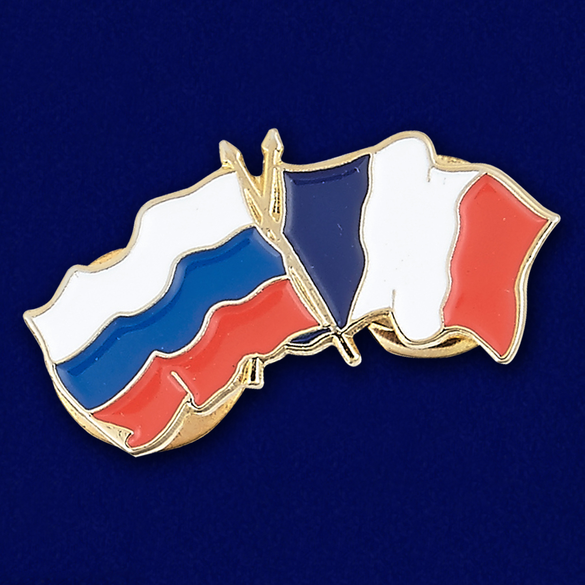 Значок Россия и Франция 