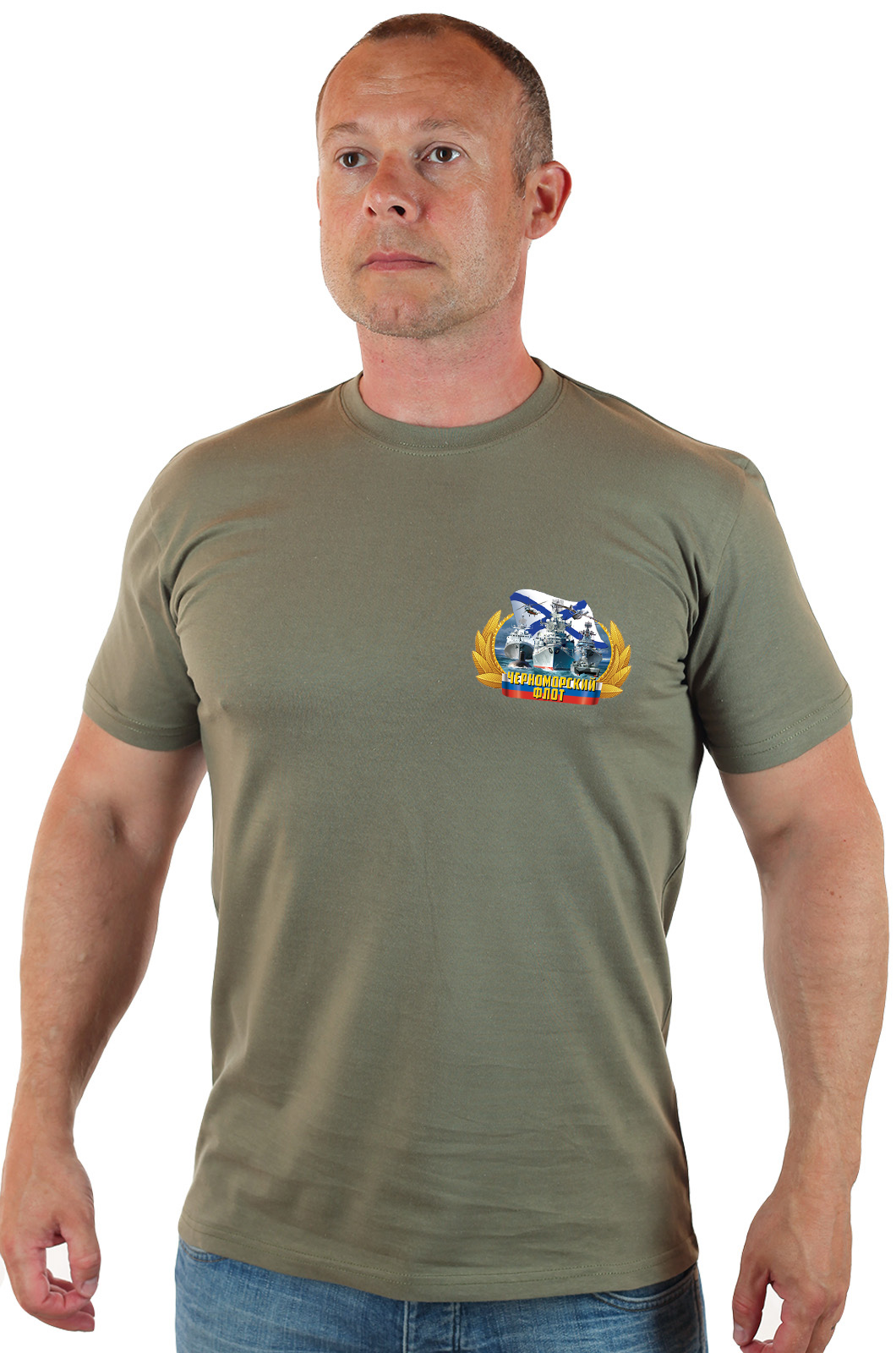 Актуальная мужская футболка "Черноморский флот" 