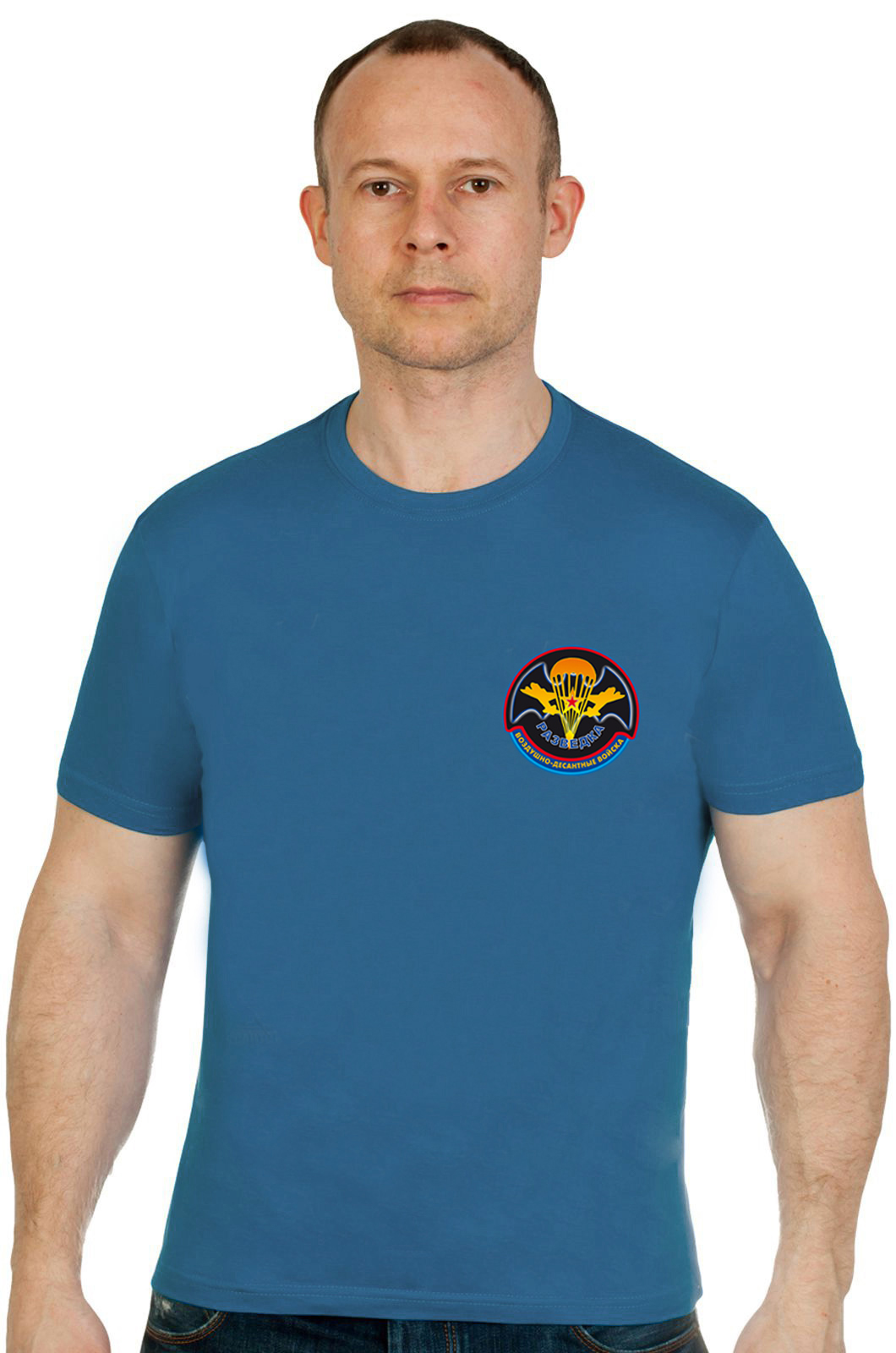 Бирюзовая футболка "Разведка Воздушно-десантных войск" 