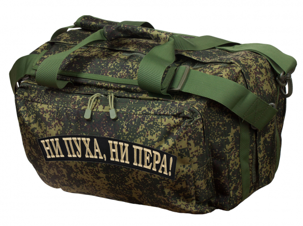 Тактическая камуфляжная сумка с нашивкой Ни пуха, Ни пера 