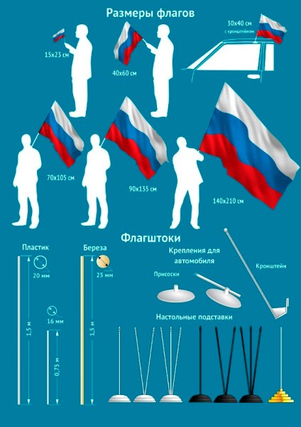 Флаг Войск РЭБ ВС России на палочке 