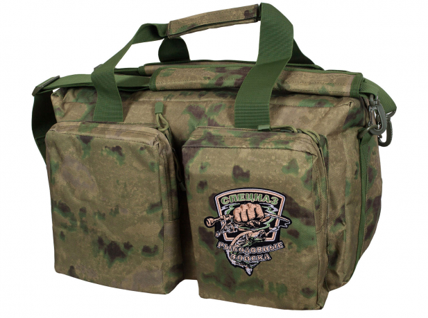 Камуфляжная полевая сумка с нашивкой Рыболовных войск (65 л) 