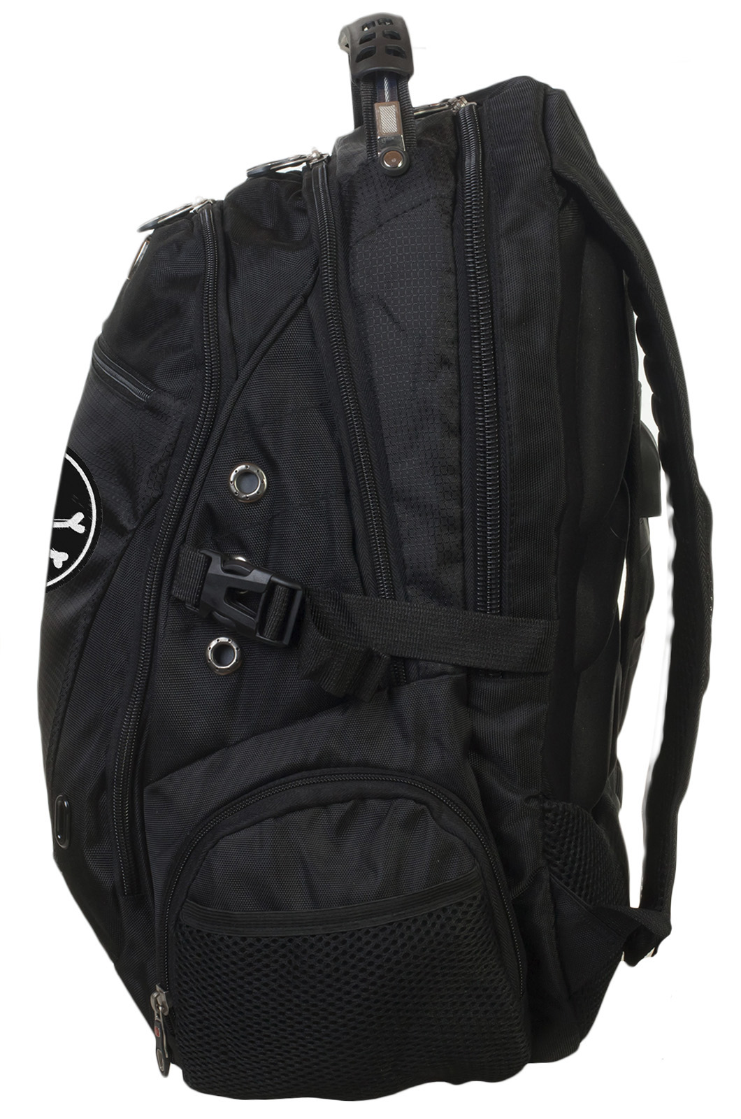 Трендовый черный рюкзак с Адамовой головой (29 л) 