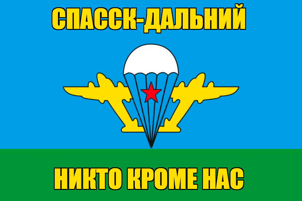 Флаг ВДВ Спасск-Дальний