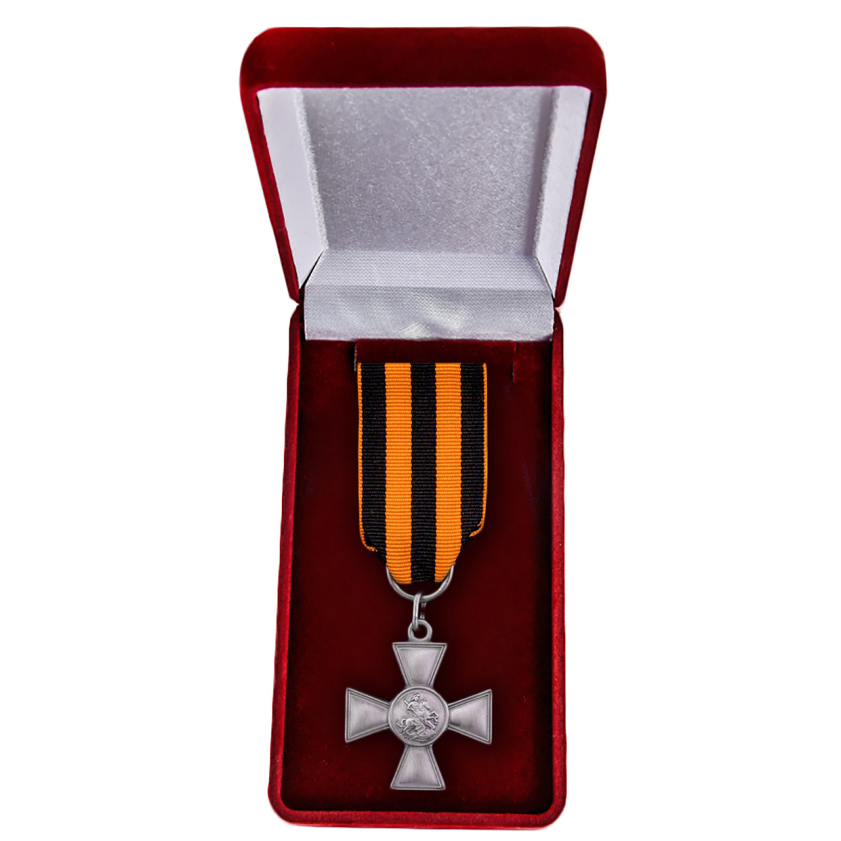Знак Отличия ордена Св. Георгия в бархатистом футляре