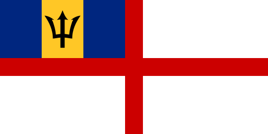 Флаг БО (береговая охрана) Барбадоса