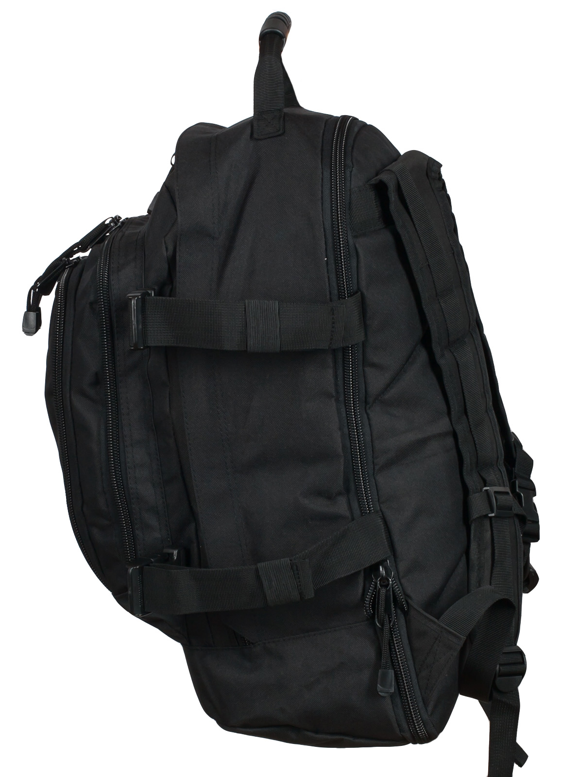 Черный рюкзак универсального назначения 3-Day Expandable Backpack 08002B Black с эмблемой "Россия" 