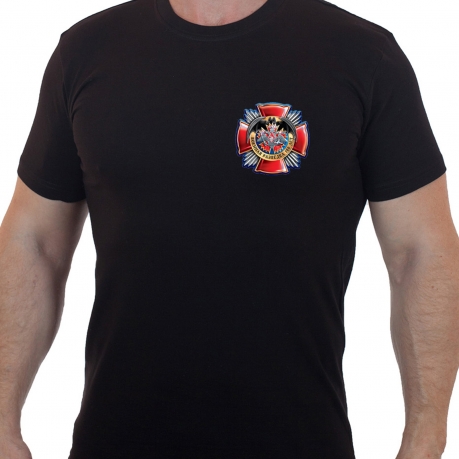Стильная футболка с трансфером "100 лет Военной разведке" 