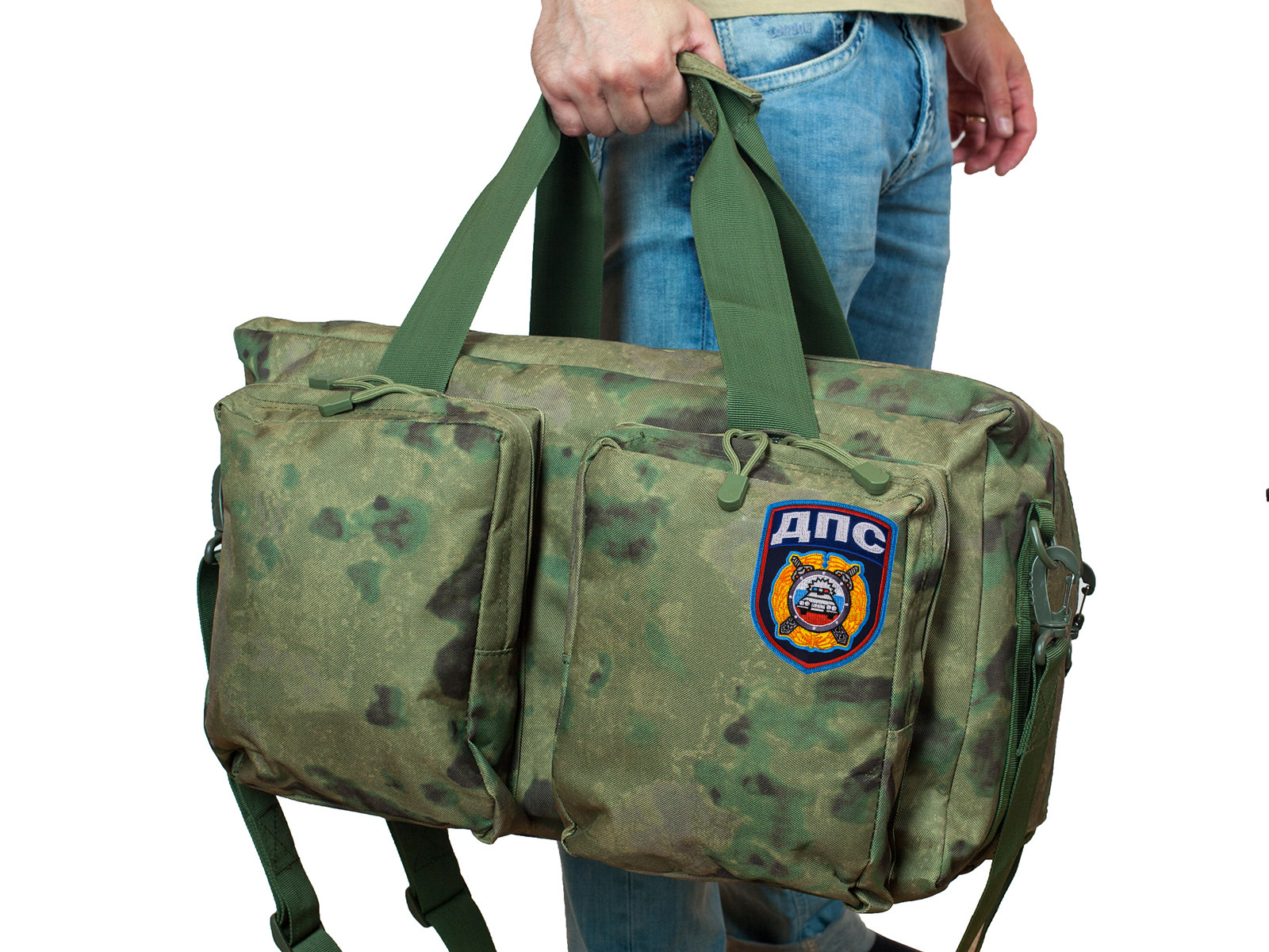 Тактическая камуфляжная сумка с нашивкой ДПС 