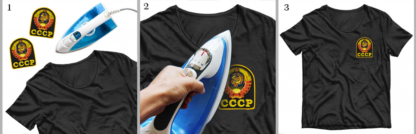 Цветная нашивка с гербом СССР 