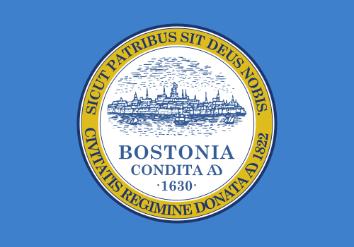 Флаг города Бостон, США
