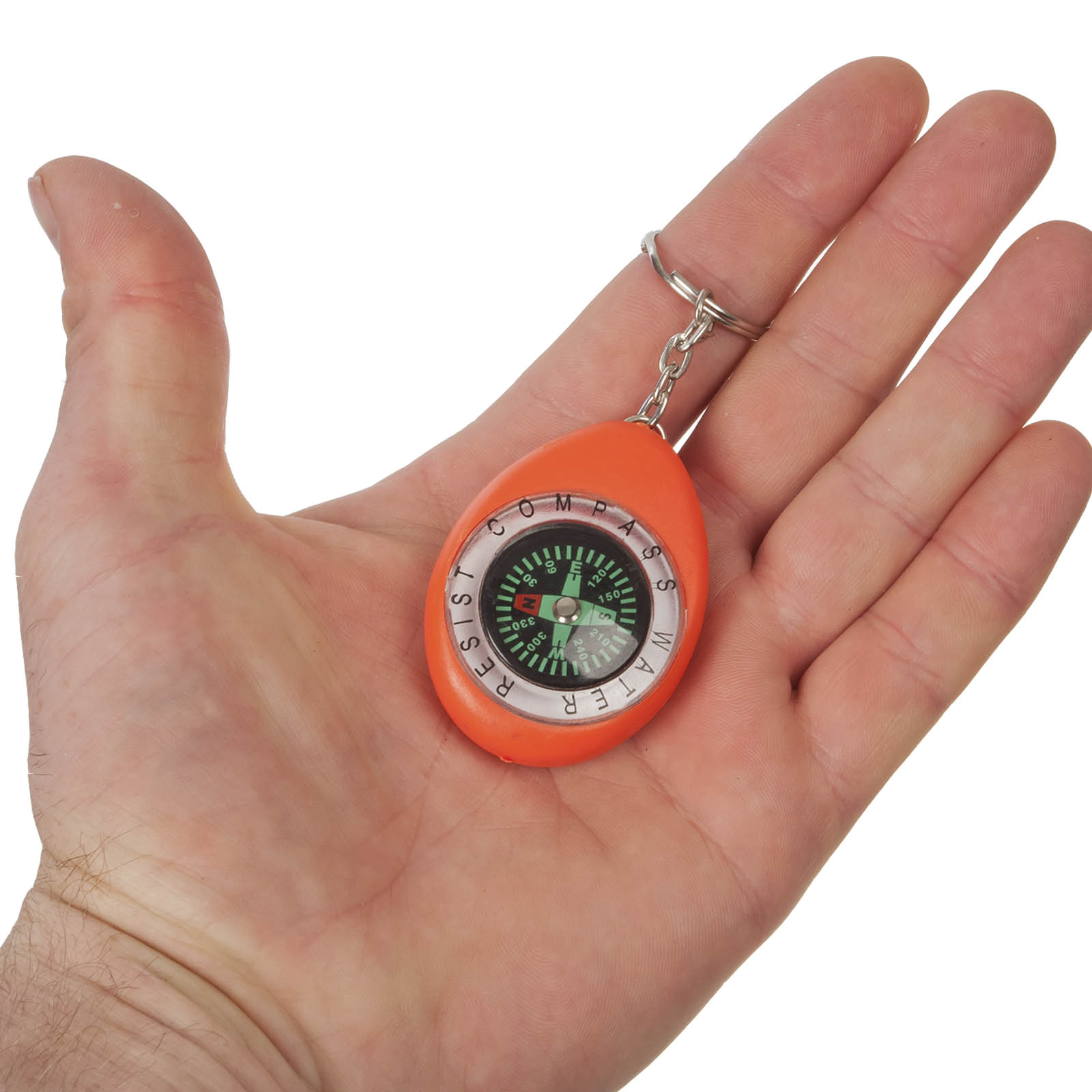 Оранжевый брелок с компасом K280 