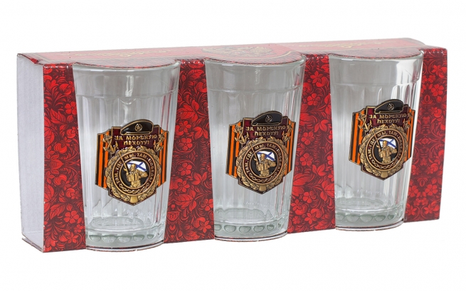 Подарочный набор стаканов "За Морскую пехоту!" 